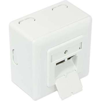 Good Connections Premium CAT6 Gigabit netwerk opbouw wandcontactdoos met 2 RJ45 poorten - afgeschermd / wit