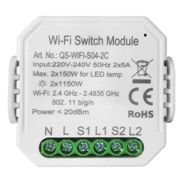 VH Control Smart Switch - Dubbele switch schakelaar VH Control Smart Switch - Dubbele switch schakelaar