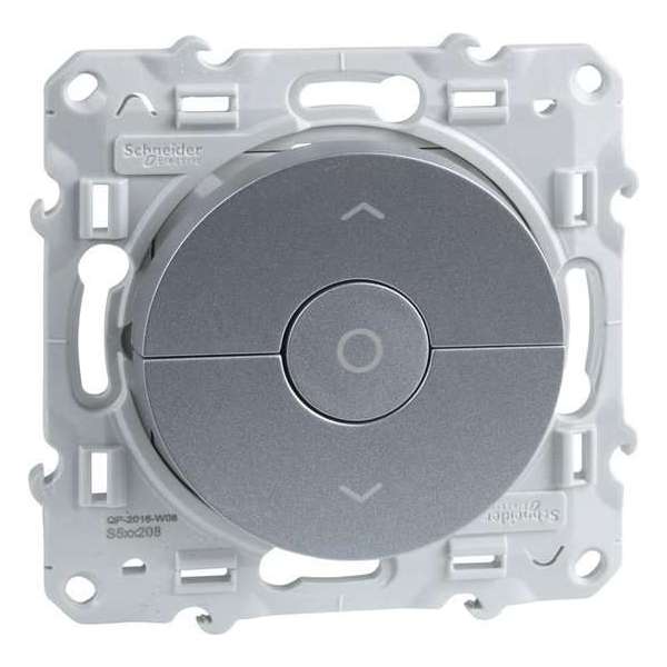 Jaloezieschakelaar - Aluminium - Odace - Schneider Electric - S530208 Jaloezieschakelaar - Aluminium - Odace - Schneider Electric - S530208