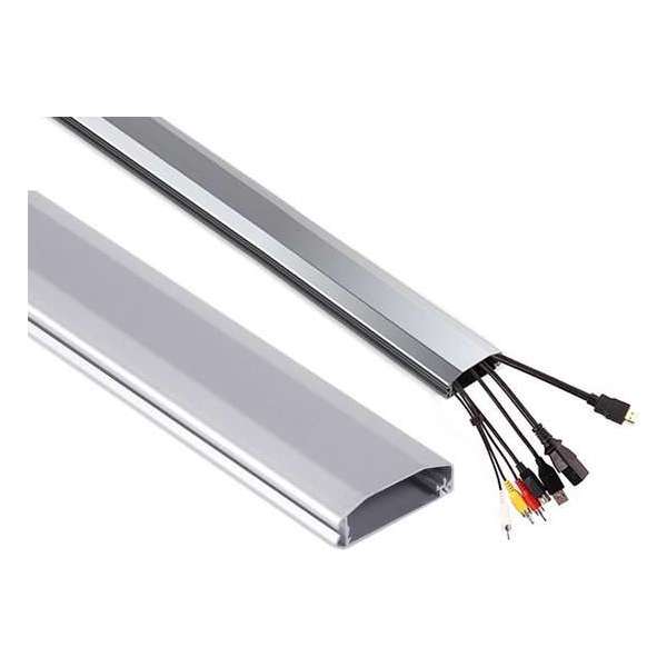 Kabelkanaal Kabel Organizer Aluminium Zilver Kabelkanaal Kabel Organizer Aluminium Zilver