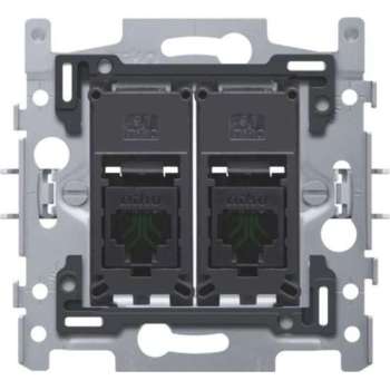 Niko Sokkel data stopcontact 2X RJ45 utp CAT5E - 170-65152