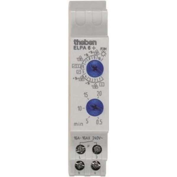 Theben 0060003 ELPA 6 plus - Elektronische trapverlichtingstimer, timer, timer, geoptimaliseerd voor LED-verlichting Theben 0060003 ELPA 6 plus - Elektronische trapverlichtingstimer, timer, timer, geoptimaliseerd voor LED-verlichting