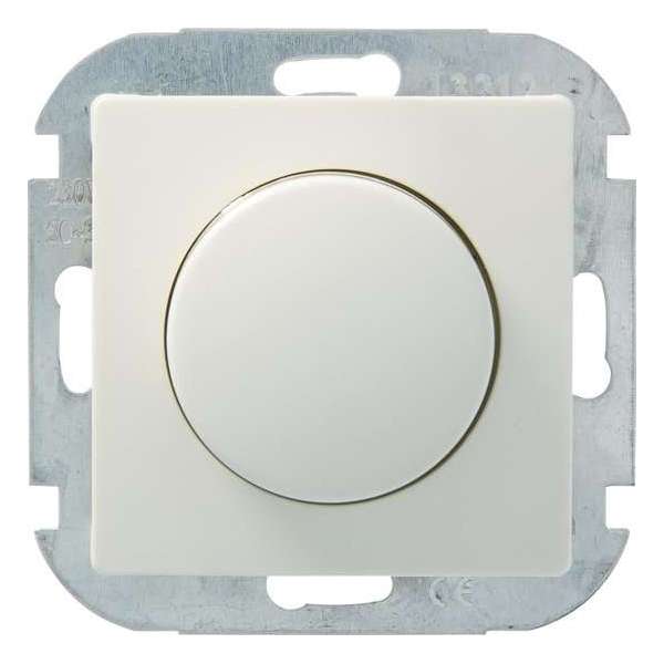 PLIEGER dimmer | serie Luna | 230V halogeen- en gloeilampen | 50 - 300 watt | druk aan/uit | wit PLIEGER dimmer | serie Luna | 230V halogeen- en gloeilampen | 50 - 300 watt | druk aan/uit | wit