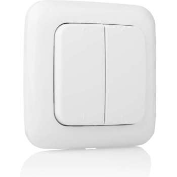 SMARTWARES WANDSCHAKELAAR DUBBEL DRAADLOOS SH5-TSW-B