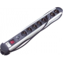 Goobay NK Protector 7-8 Overspanningsbeveiliging 8 AC-uitgang(en) 1,4 m Zwart