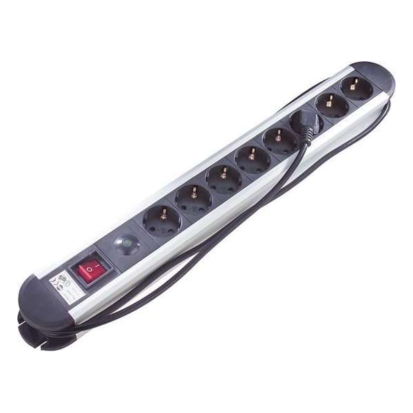 Goobay NK Protector 7-8 Overspanningsbeveiliging 8 AC-uitgang(en) 1,4 m Zwart Goobay NK Protector 7-8 Overspanningsbeveiliging 8 AC-uitgang(en) 1,4 m Zwart