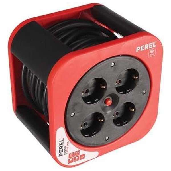 DESIGN KABELHASPEL - ROOD - 10 m - RANDAARDE DESIGN KABELHASPEL - ROOD - 10 m - RANDAARDE