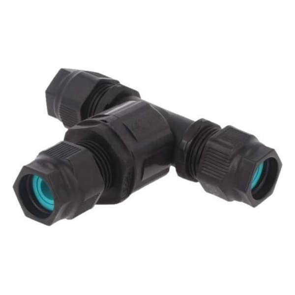 Waterdichte kabelverbinder - T splitter - Premium - schroefdraad bevestiging - IP69 connector Waterdichte kabelverbinder - T splitter - Premium - schroefdraad bevestiging - IP69 connector