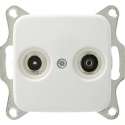 Busch Jaeger Reflex SI - Wandcontactdoos Coax - Inbouw - Wit
