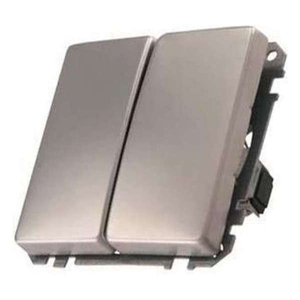 Merten Artec Serieschakelaar - Inbouw - RVS