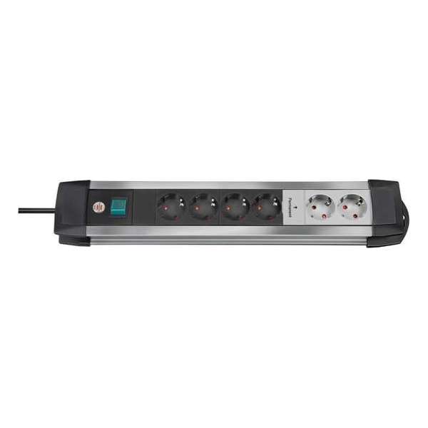 Brennenstuhl Premium-Alu 6 stekkerdoos 3m kabel (H05VV-F 3G1.5) Brennenstuhl Premium-Alu 6 stekkerdoos 3m kabel (H05VV-F 3G1.5)