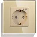 SmartinHuis - Smart - Enkelvoudig stopcontact - Wifi - Goud