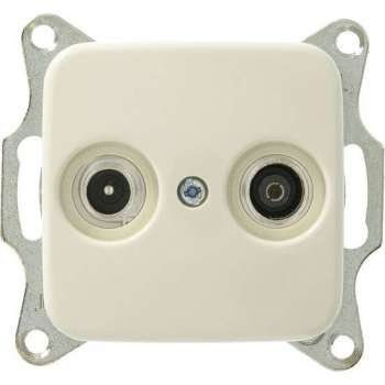 Busch Jaeger Reflex SI - Wandcontactdoos Coax - Inbouw - Crème