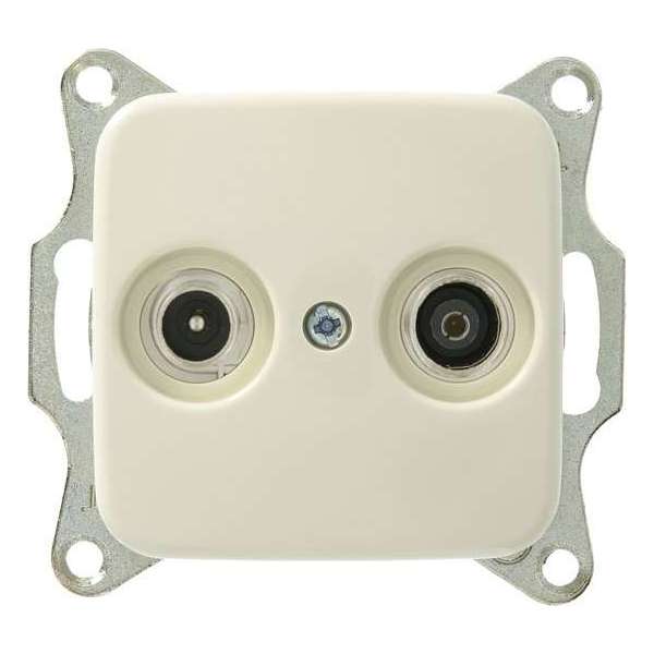 Busch Jaeger Reflex SI - Wandcontactdoos Coax - Inbouw - Crème Busch Jaeger Reflex SI - Wandcontactdoos Coax - Inbouw - Crème