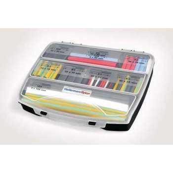 Hellermann Tyton 380-03005 Kabelisollatie Krimpkous Zwart, Blauw, Groen, Rood, Wit, Geel 177 stuk(s)