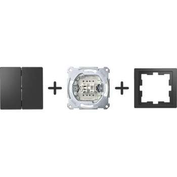 Serieschakelaar Compleet - Antraciet - Merten D-Life - Schneider Electric - MTN3115-6534_TO
