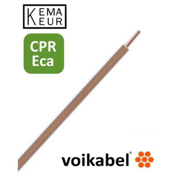 VD Installatiedraad 2,5mm² - Bruin - CPR - DOP SVL-008 - 100 meter VD Installatiedraad 2,5mm² - Bruin - CPR - DOP SVL-008 - 100 meter