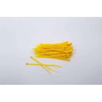 1000 stuks Gele kabelbinders 2.5mm x 100mm (099.0392)