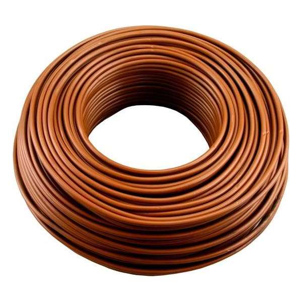 Installatiedraad – VD – 6.0 mm² – 10 m – bruin Installatiedraad – VD – 6.0 mm² – 10 m – bruin
