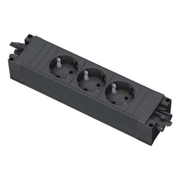 Bachmann Step - Stekkerdoos - 3x 230V - GST18-3 In- en uitgang - Zwart Bachmann Step - Stekkerdoos - 3x 230V - GST18-3 In- en uitgang - Zwart