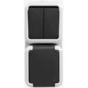 Peha combinatie serie 2x1 polig RA