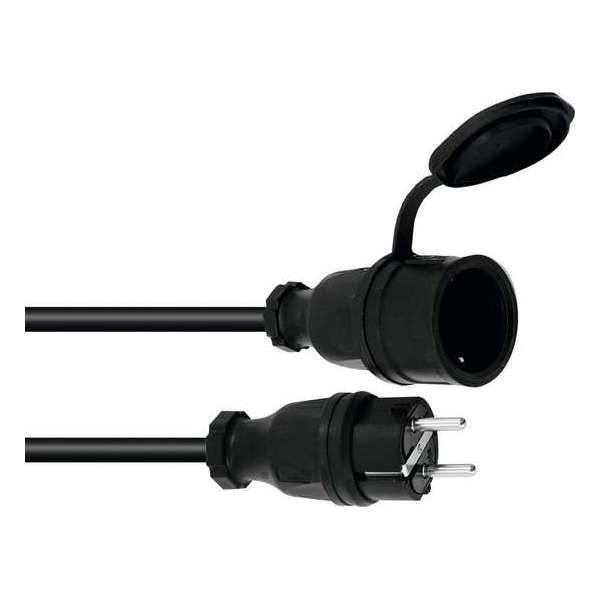 Eurolite verlengsnoer buiten 5 meter – verlengkabel buiten – waterdicht – geaard Eurolite verlengsnoer buiten 5 meter – verlengkabel buiten – waterdicht – geaard
