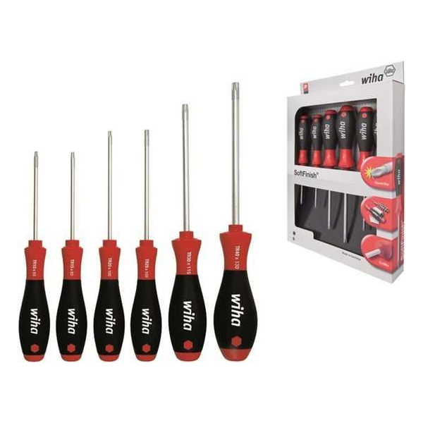Wiha 362TR K6 SoftFinish TORX Tamper Resistant-Schroevendraaierset - 6 delig Wiha 362TR K6 SoftFinish TORX Tamper Resistant-Schroevendraaierset - 6 delig