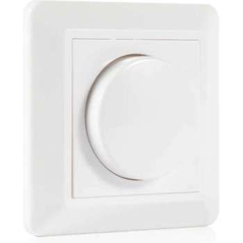 Led dimmer 5 tot 200W fase afsnijding Wit - Led Dimmer 5 tot 200W wit universeel - Led dimbaar inbouw