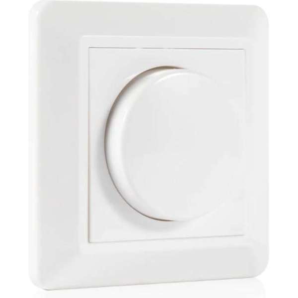 Led dimmer 5 tot 200W fase afsnijding Wit - Led Dimmer 5 tot 200W wit universeel - Led dimbaar inbouw Led dimmer 5 tot 200W fase afsnijding Wit - Led Dimmer 5 tot 200W wit universeel - Led dimbaar inbouw