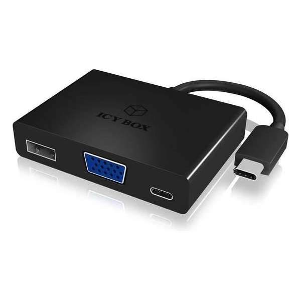ICY BOX IB-DK4032-CPD USB 3.0,VGA interfacekaart/-adapter ICY BOX IB-DK4032-CPD USB 3.0,VGA interfacekaart/-adapter