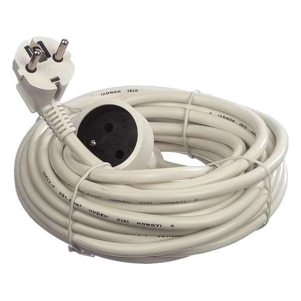 Perel Verlengkabel H05vv-f3g1.5 3500 W 10 Meter Wit Perel Verlengkabel H05vv-f3g1.5 3500 W 10 Meter Wit