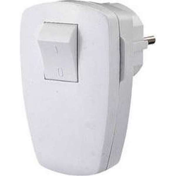 GAO EMP100SW Haakse stekker met randaarde Kunststof Met schakelaar 230 V Wit IP20 GAO EMP100SW Haakse stekker met randaarde Kunststof Met schakelaar 230 V Wit IP20