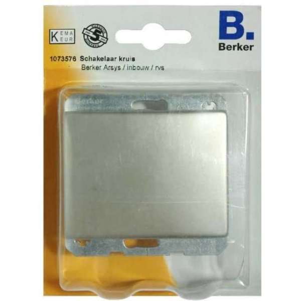 BERKER ARSYS blinde centraalplaat, inbouw | RVS BERKER ARSYS blinde centraalplaat, inbouw | RVS