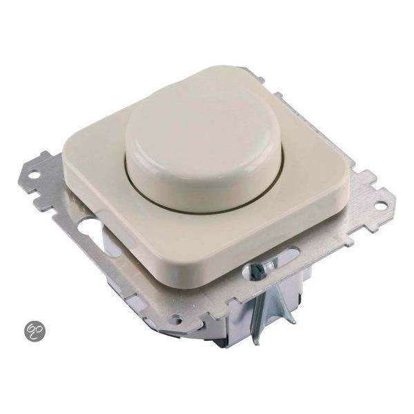 Merten Atelier Inbouw Dimmer - Tot 315W - Tronic - Drukwissel - Creme wit