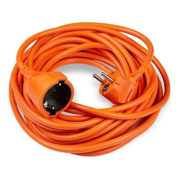 Verlengsnoer 10 meter - H05VV-F3G1,5 geaard - Oranje Verlengsnoer 10 meter - H05VV-F3G1,5 geaard - Oranje