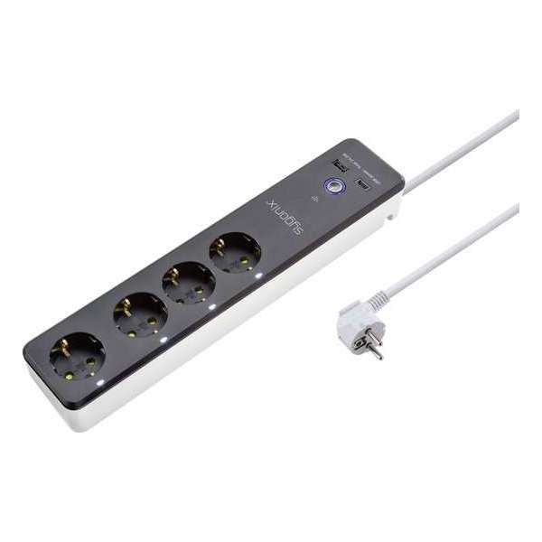 Sygonix SY-4538254 WiFi-stekkerdoos Zwart, Wit Randaarde stekker 1 stuk(s) Sygonix SY-4538254 WiFi-stekkerdoos Zwart, Wit Randaarde stekker 1 stuk(s)