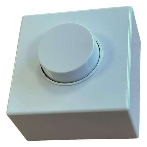 PLIEGER universele opbouwdimmer - 60 tot 300 W - voor 230V verlichting en halogeenverlichting zonder trafo - draai/uit - WIT PLIEGER universele opbouwdimmer - 60 tot 300 W - voor 230V verlichting en halogeenverlichting zonder trafo - draai/uit - WIT