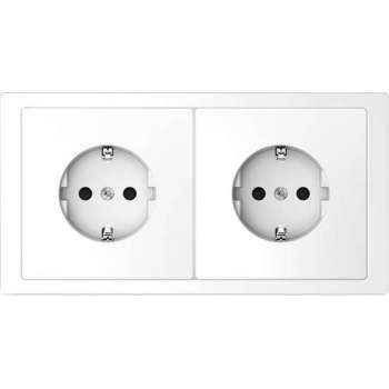 Stopcontact (2X) Compleet - Lotuswit - Merten D-Life - Schneider Electric - MTN2300-6535_TO
