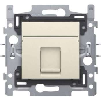 Niko Data stopcontact 1X RJ45 utp CAT5E cream - 100-65151