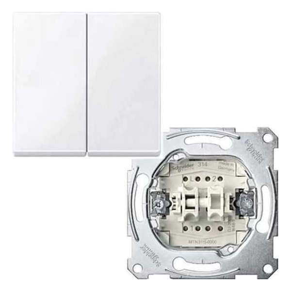 Schneider Electric Merten System M-Pure inbouw serie schakelaar actief wit Schneider Electric Merten System M-Pure inbouw serie schakelaar actief wit