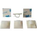 Zelfklevende Kabelclip voor 8 mm Kabels Wit + kortpack pen (099.8963)