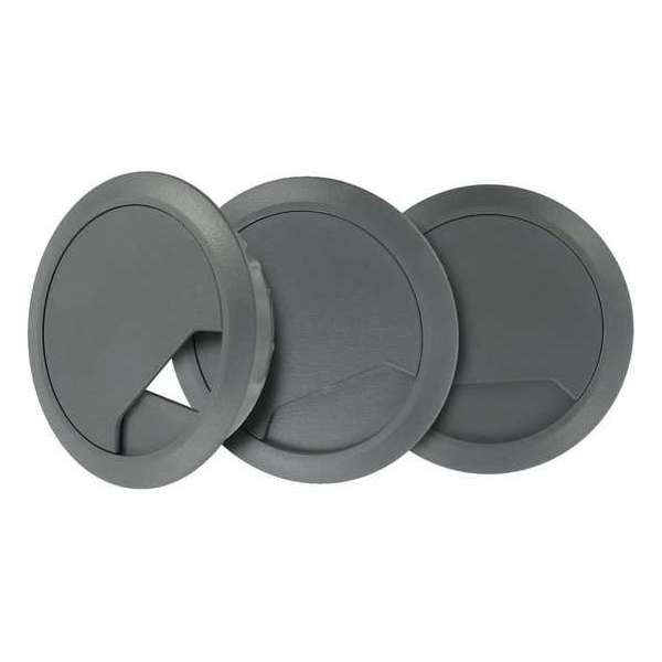 TQ4U Kabeldoorvoer - ABS Kunststof - Ø 60 mm - Verstelbaar - Grijs / Antraciet - 3 stuks TQ4U Kabeldoorvoer - ABS Kunststof - Ø 60 mm - Verstelbaar - Grijs / Antraciet - 3 stuks