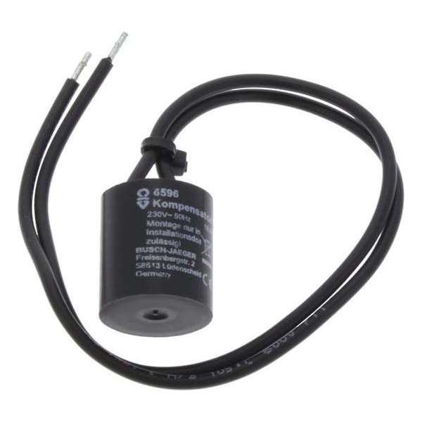 Busch–Jaeger compensator – verlichting – voor controleschakelaar – aluminium – zwart Busch–Jaeger compensator – verlichting – voor controleschakelaar – aluminium – zwart