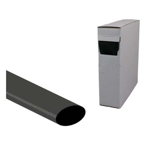 Krimpkous Zwart 25,4mm - 8,46mm met lijm - Rol van 2 meter Krimpkous Zwart 25,4mm - 8,46mm met lijm - Rol van 2 meter