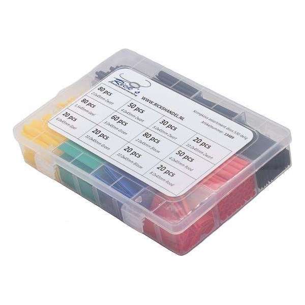 Krimpkous Assortiment doos 530-Delig- 12 Maten - Opberg box - Krimpkous - Krimpkousenset Krimpkous Assortiment doos 530-Delig- 12 Maten - Opberg box - Krimpkous - Krimpkousenset