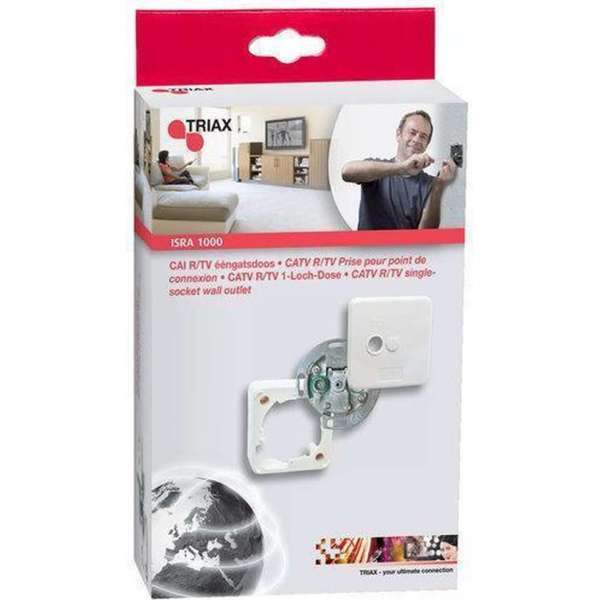 Triax 695002952 coax wandcontactdoos eengats Triax 695002952 coax wandcontactdoos eengats