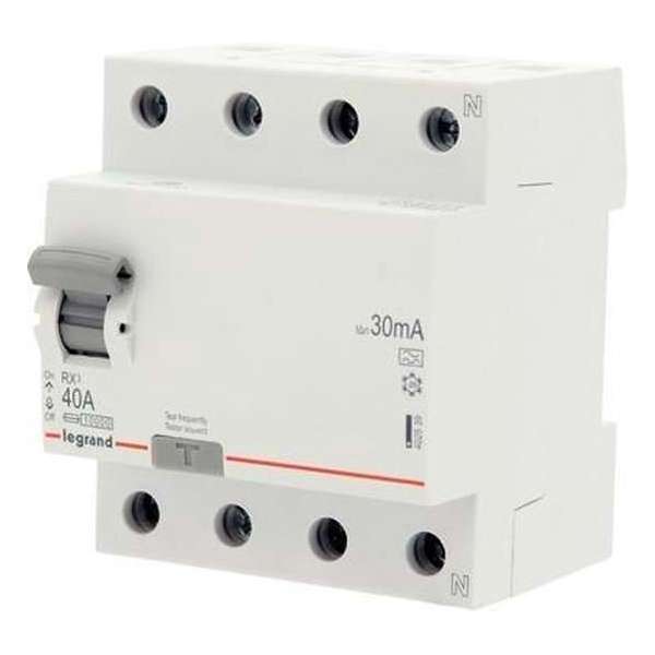Legrand - DIFFERENTIEEL RX3 4P 40A 30MA - Grijs Legrand - DIFFERENTIEEL RX3 4P 40A 30MA - Grijs