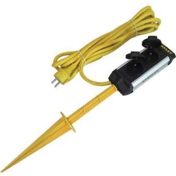 Stanley Stekkerdoos Ground Spike 5 Meter Aluminium Zwart