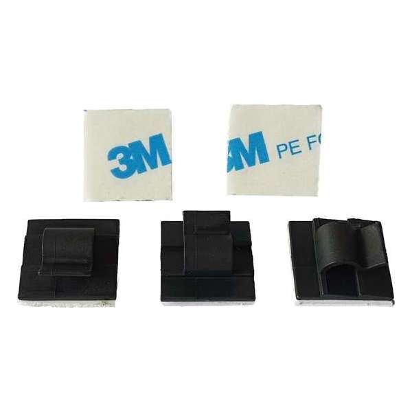 Zelfklevende Kabelclip voor 8 mm Kabels Zwart + kortpack pen (099.8962) Zelfklevende Kabelclip voor 8 mm Kabels Zwart + kortpack pen (099.8962)
