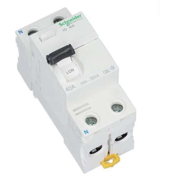 Schneider Electric aardlekschakelaar 2 polig 25 Ampere 30mA ILD K Schneider Electric aardlekschakelaar 2 polig 25 Ampere 30mA ILD K